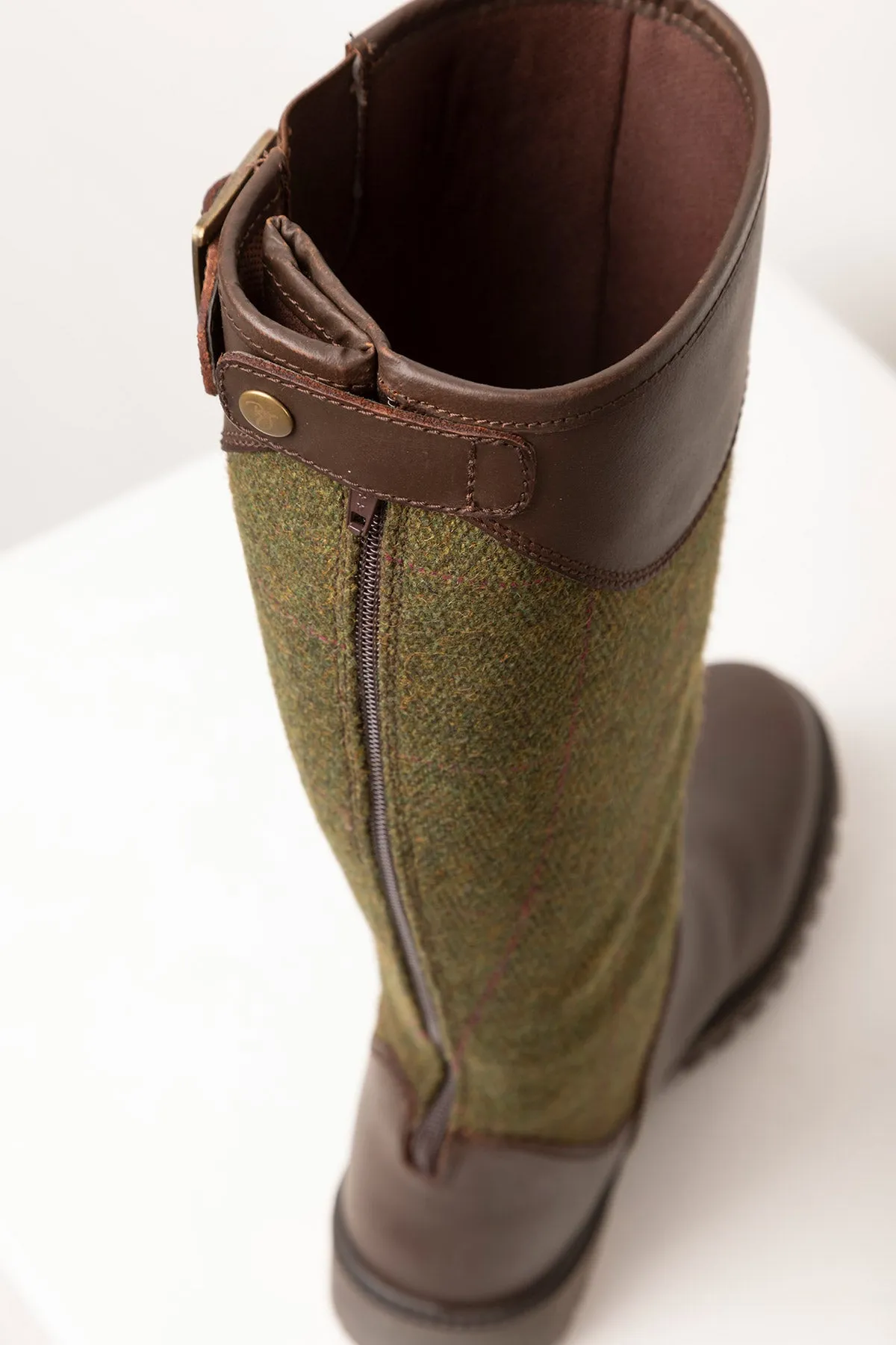 Ladies Long Tweed Boots - Middleham