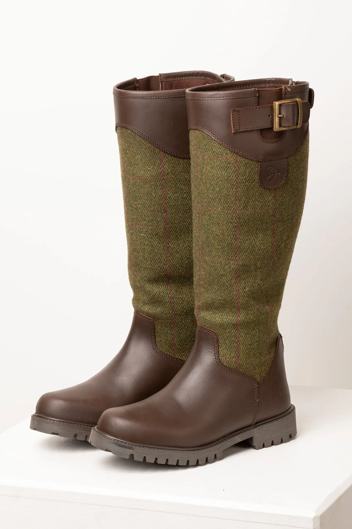 Ladies Long Tweed Boots - Middleham