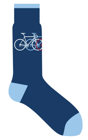 Lorenzo Uomo Socks  - Navy Cycling