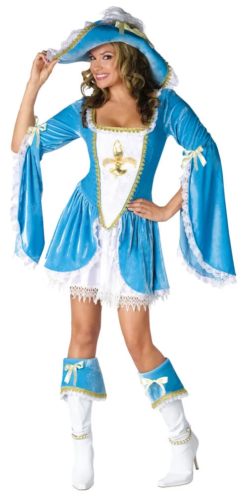 Madam Musketeer Adult Women's Costume Small 2 -8