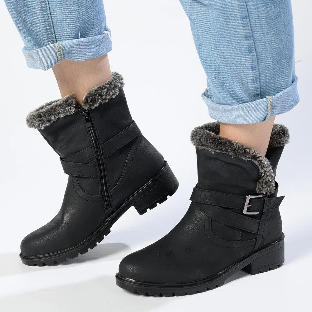 Madison Faith Ankle Boots - Black