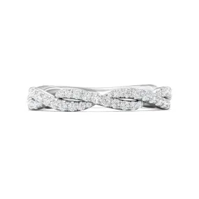 Martin Flyer Twist Diamond Wedding Band