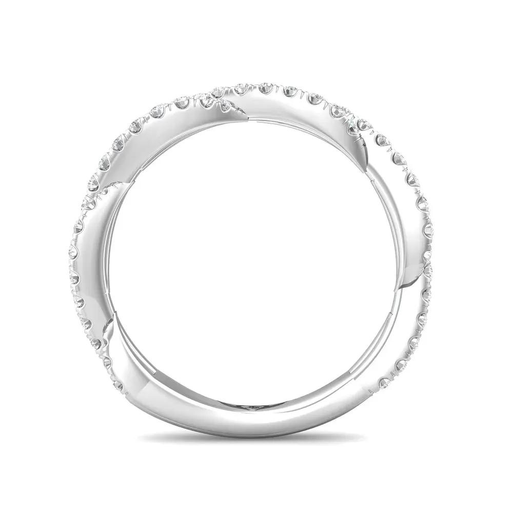 Martin Flyer Twist Diamond Wedding Band