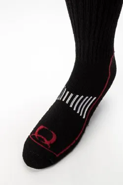 MEN'S CINCH BLACK AND RED BOOT SOCKS