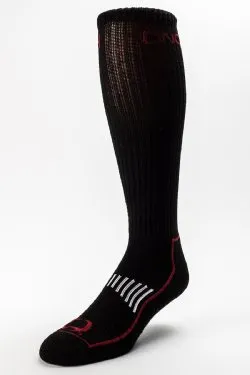 MEN'S CINCH BLACK AND RED BOOT SOCKS