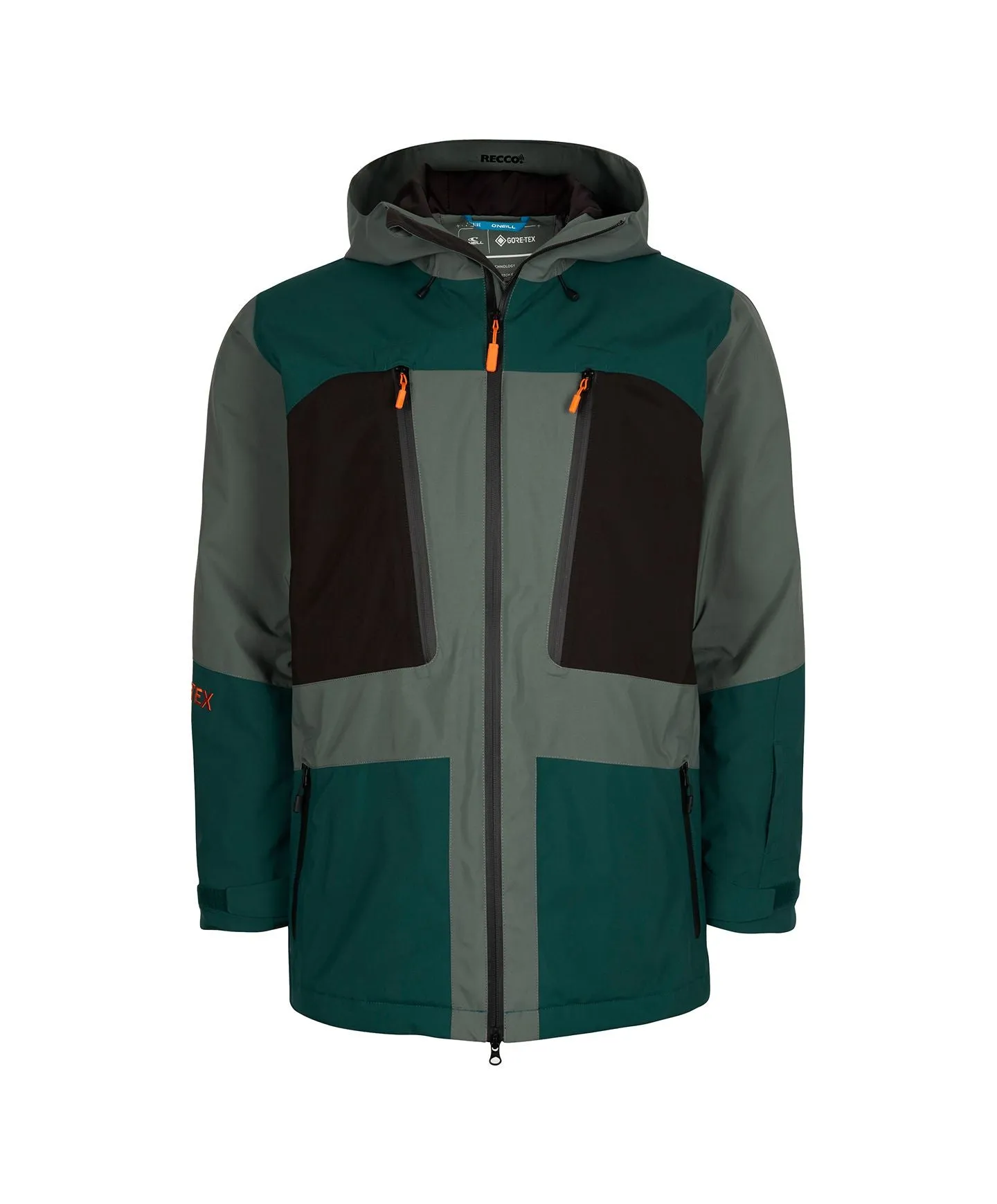 Men's GTX Snow Jacket - Balsam Green Colour Block