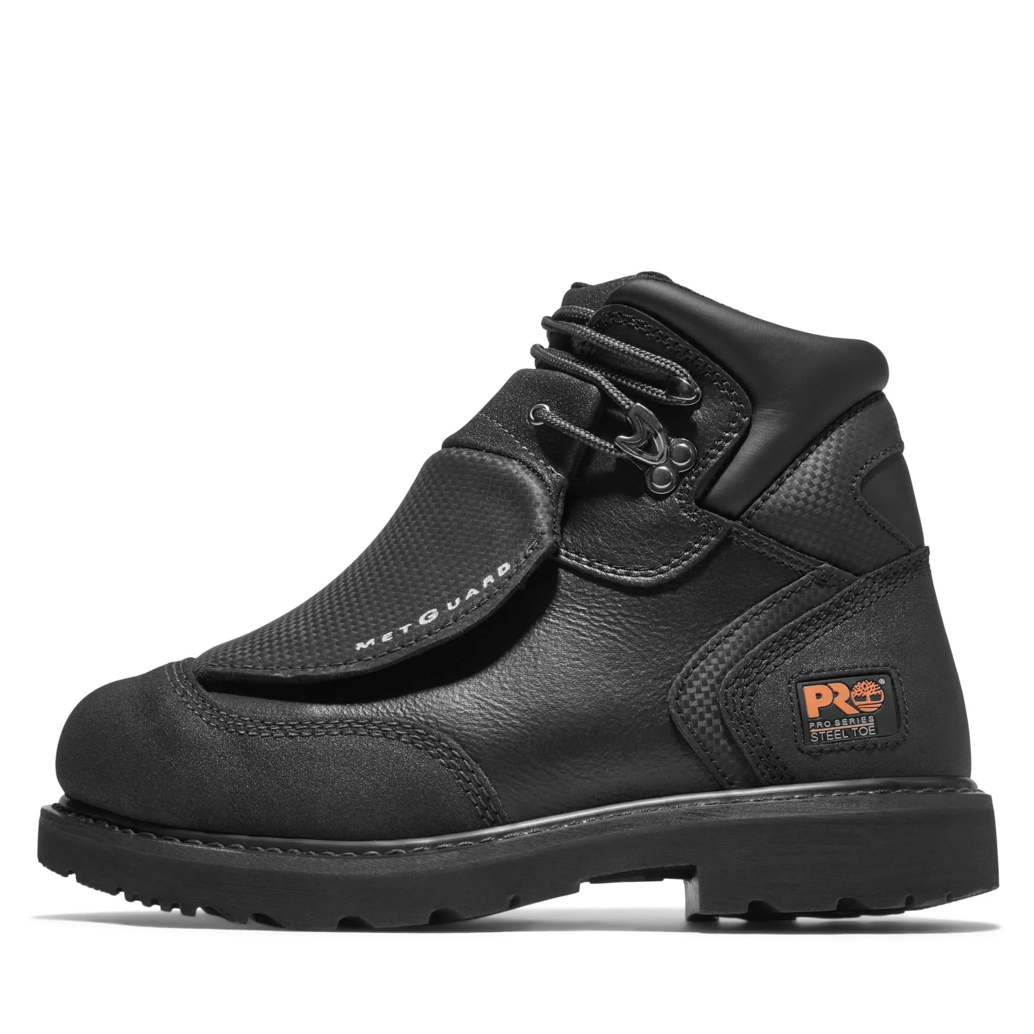 Met Guard 6 Inch Steel-Toe Work Boot Black