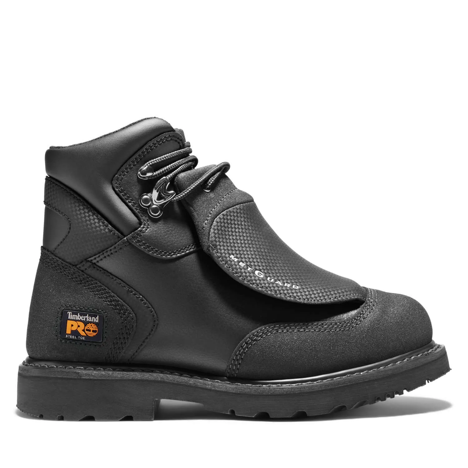 Met Guard 6 Inch Steel-Toe Work Boot Black