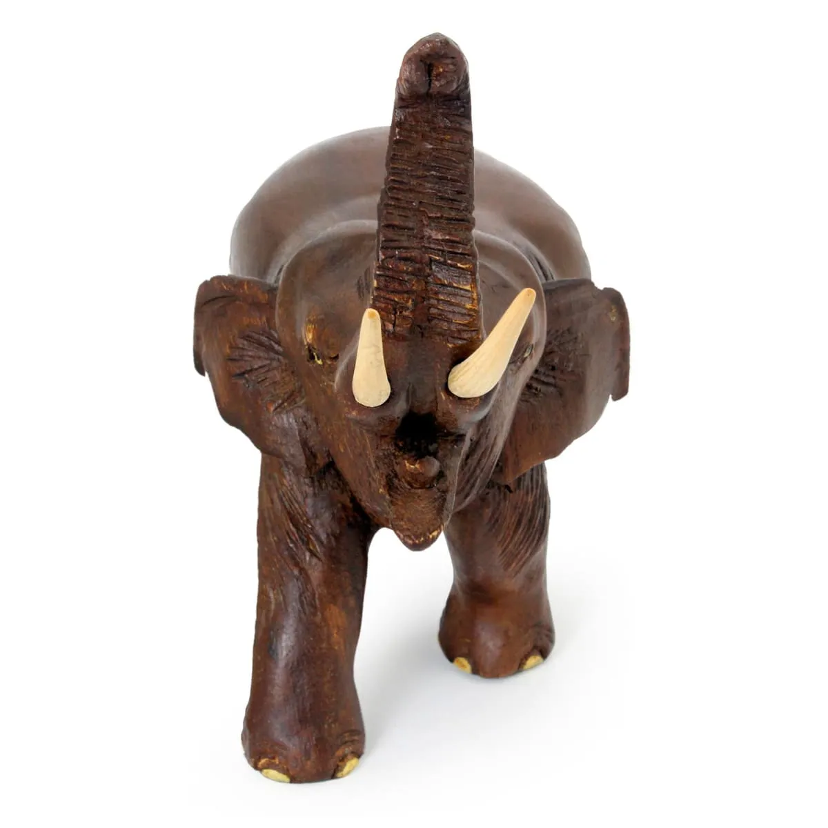 Novica Elephant Delight Wood Sculpture