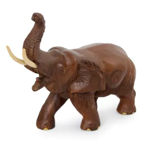 Novica Elephant Delight Wood Sculpture