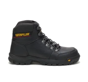 Outline Men's Steel-Toe Work Boots Black