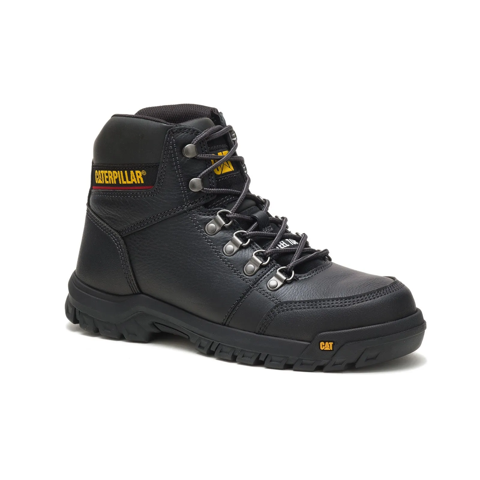 Outline Men's Steel-Toe Work Boots Black