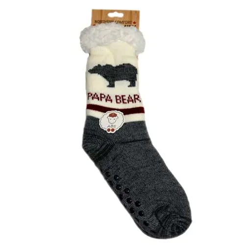 Papa Bear Adult Warm Socks.