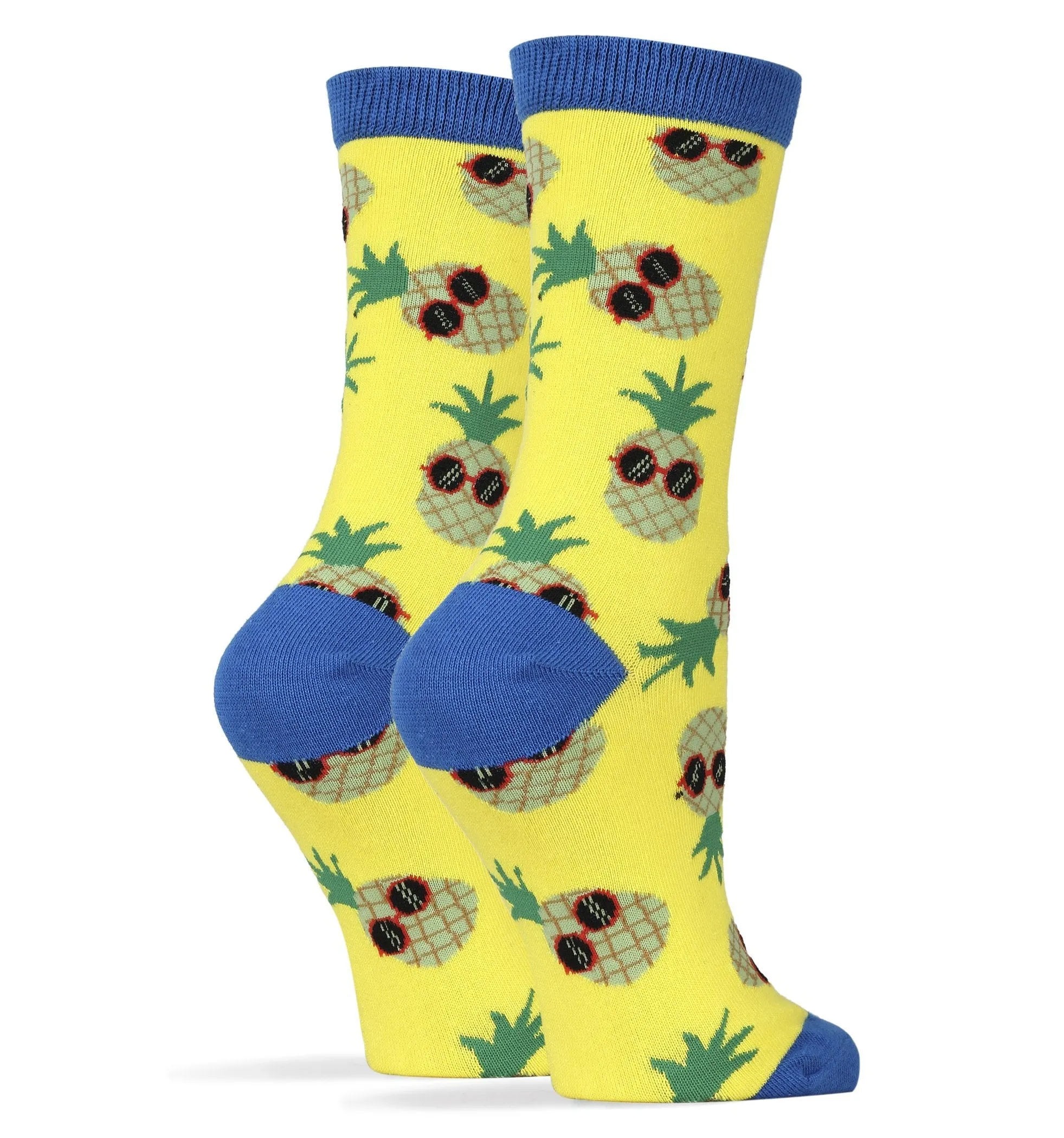 Pineapple Dude Yellow Socks