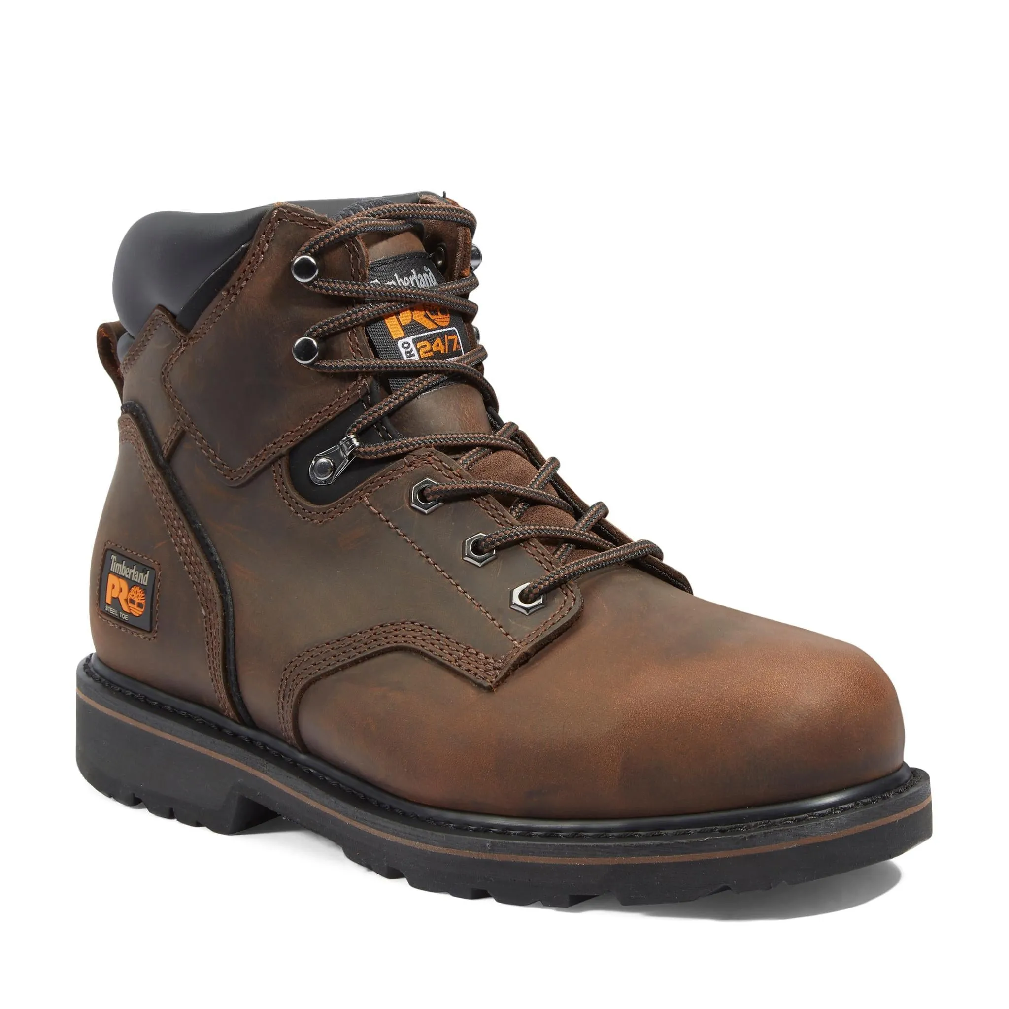 Pit Boss 6 Inch Steel-Toe Work Boot Brown