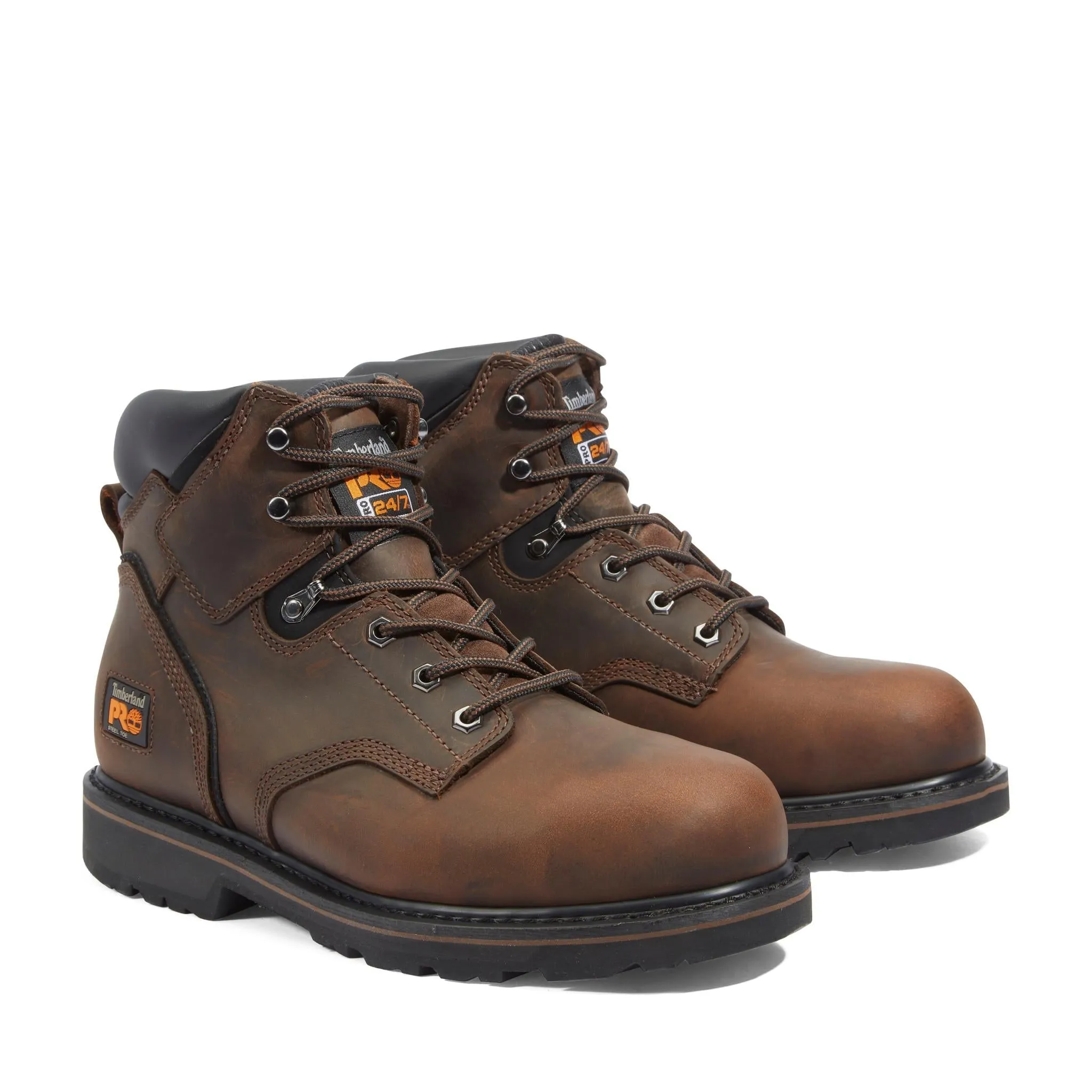 Pit Boss 6 Inch Steel-Toe Work Boot Brown