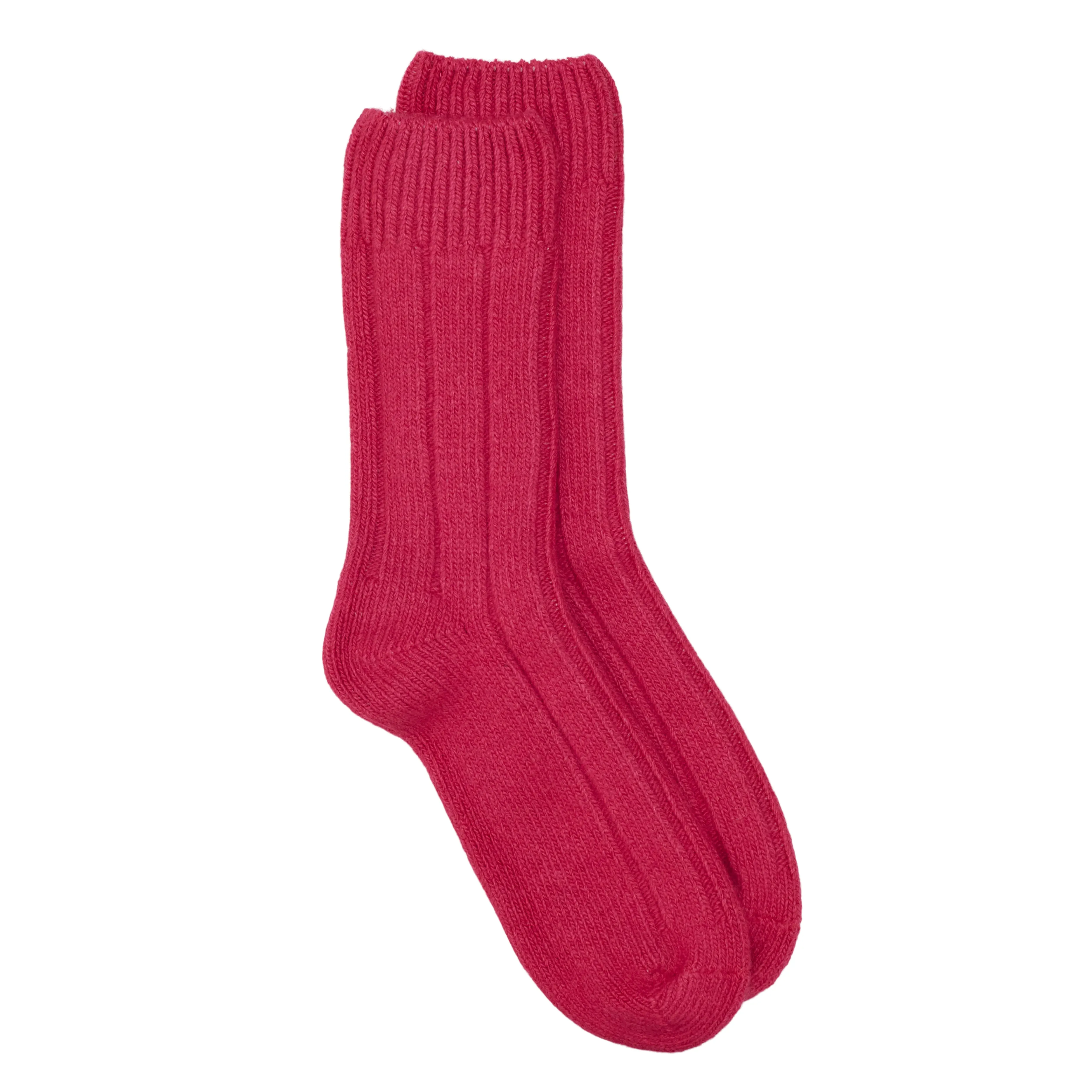 Plain Recycled Wool Ankle Sock - Pink