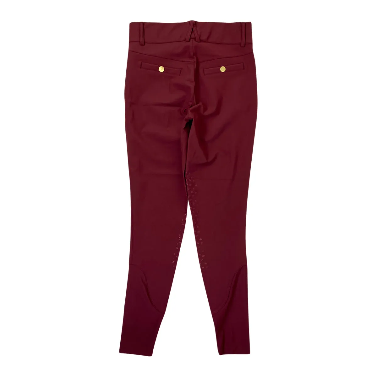 Pomme 'Nellie' Knee Grip Breeches in Merlot - Women's Medium