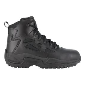 Rapid Response Rb 6 Inch Composite-Toe Side Zip Tactical Stealth Work Boot Black