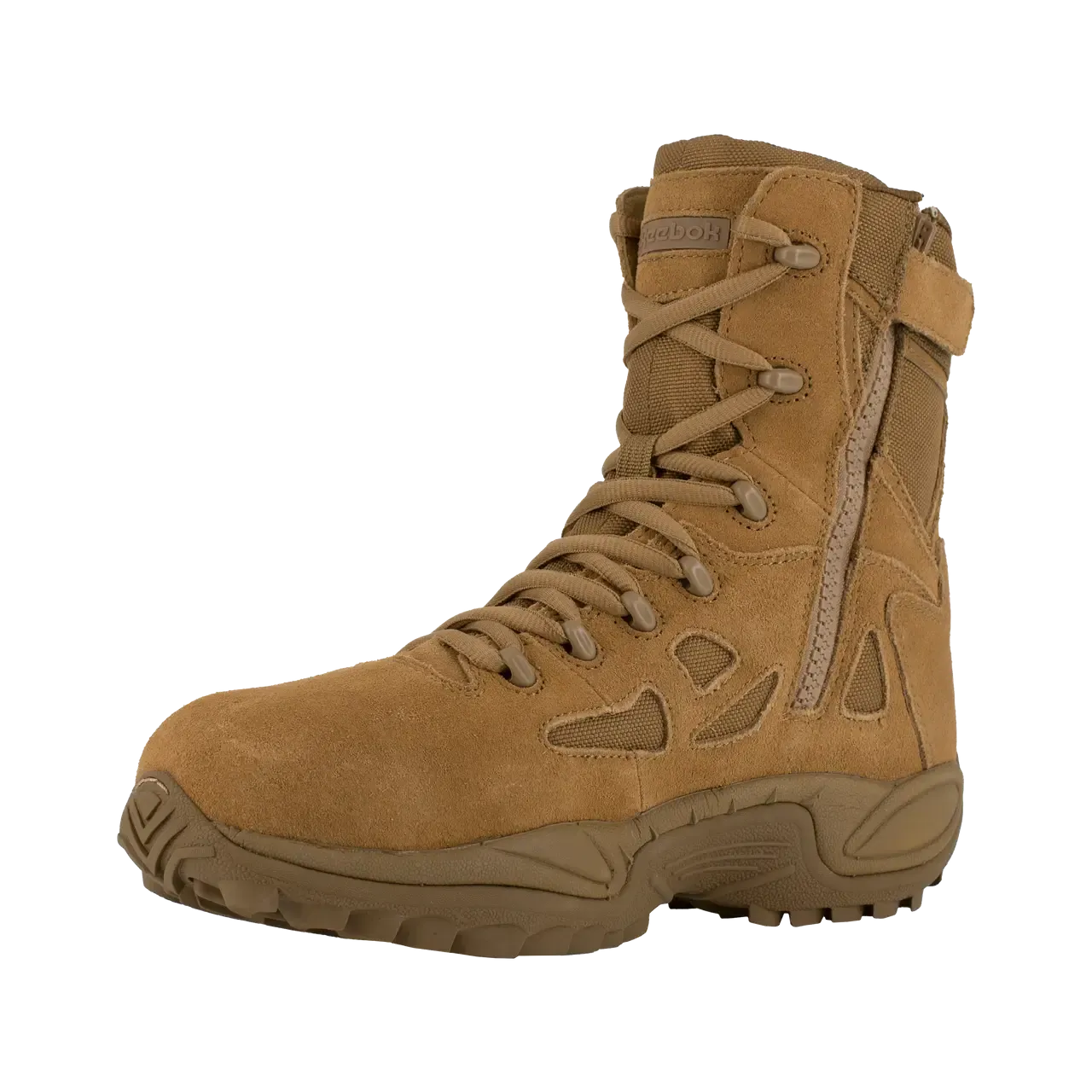 Rapid Response Rb 8 Inch Composite-Toe Side Zip Stealth Military Work Boot Coyote