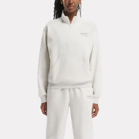 Reebok Apparel Women Reebok ID Energy Fleece Quarter-Zip CHAMEL