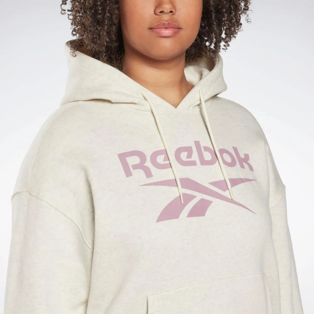 Reebok Apparel Women Reebok Identity Logo Fleece Pullover Hoodie (Plus Size) CLWTML