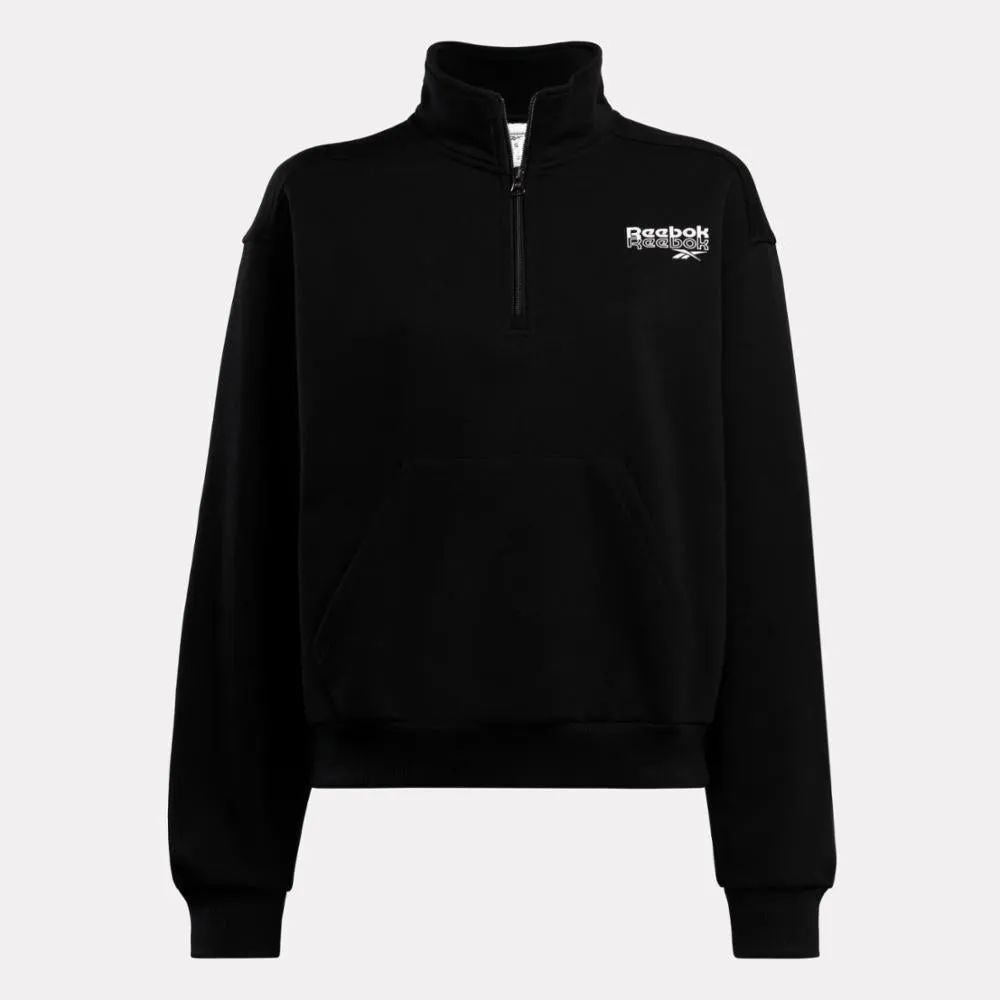 Reebok Apparel Women Reebok Identity Sweatshirt BLACK