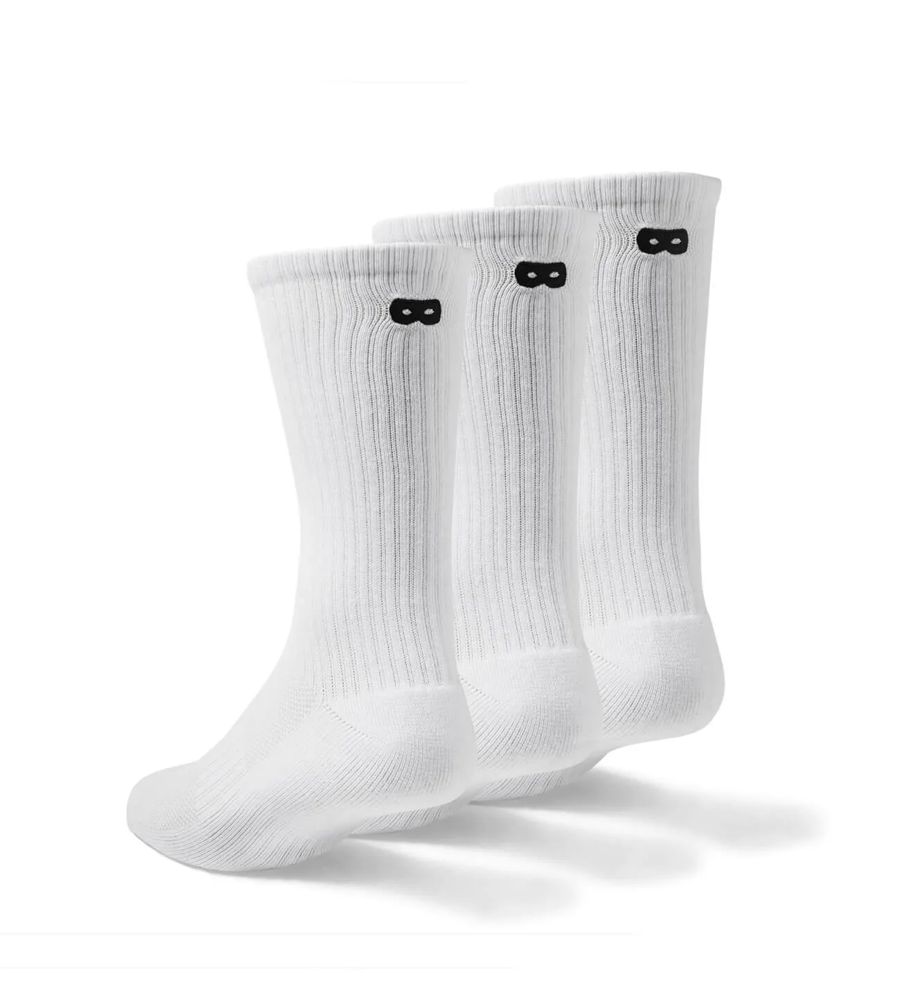 Ribbed Crew Socks 3 Pack