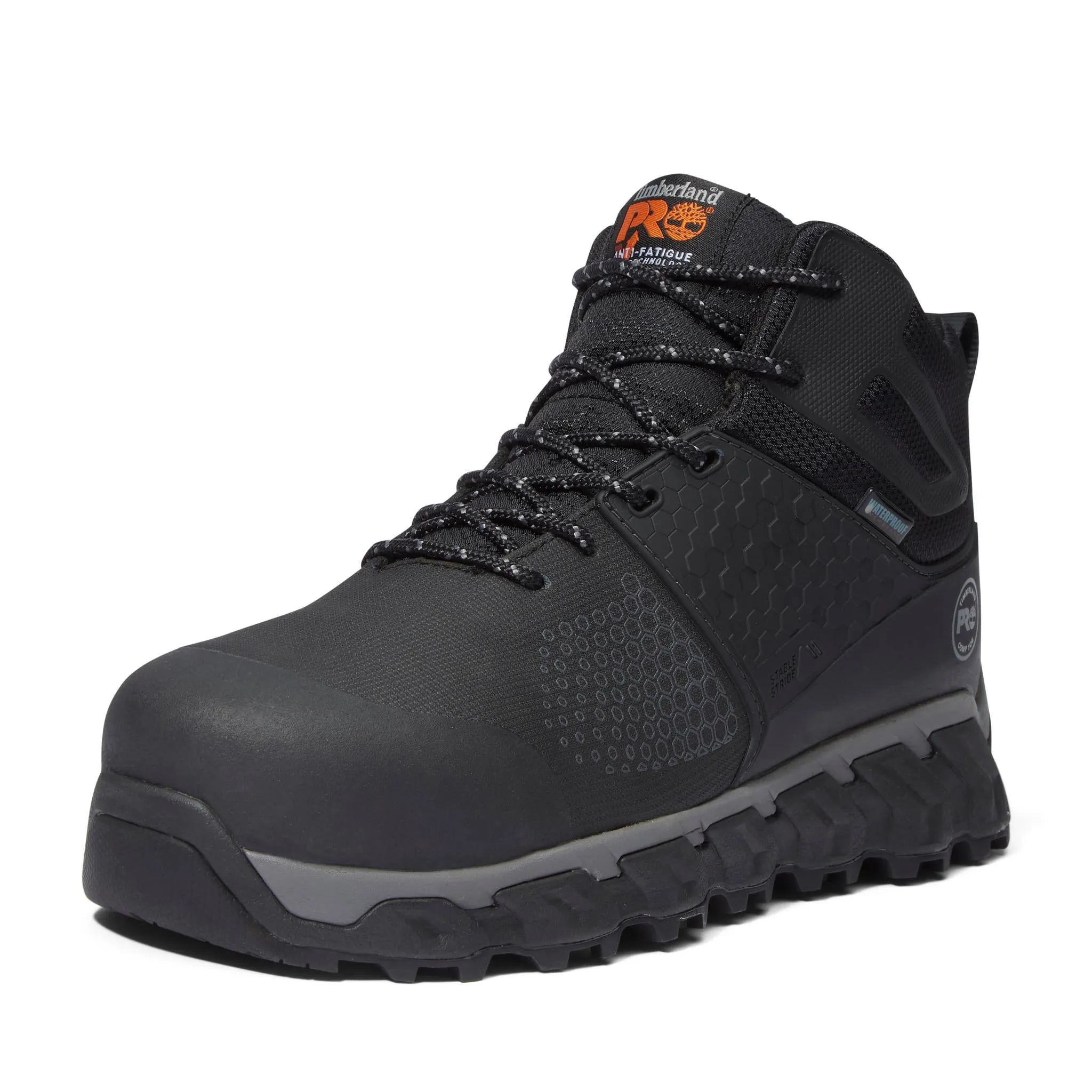 Ridgework Composite-Toe Waterproof Work Boot Black