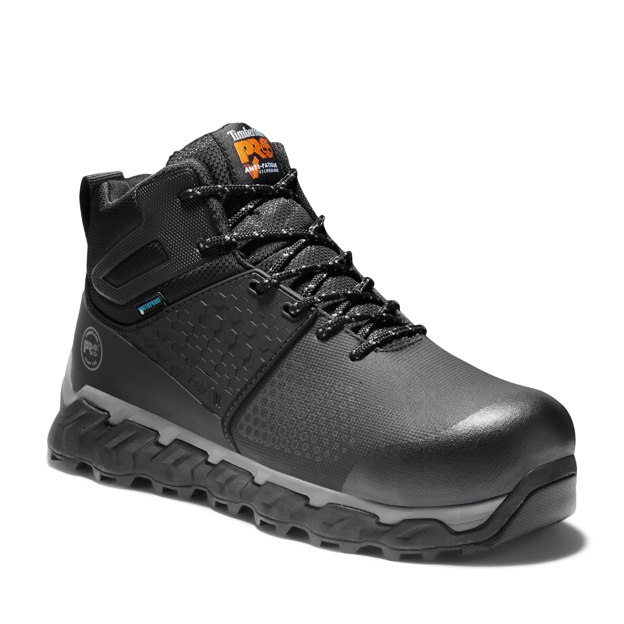 Ridgework Composite-Toe Waterproof Work Boot Black