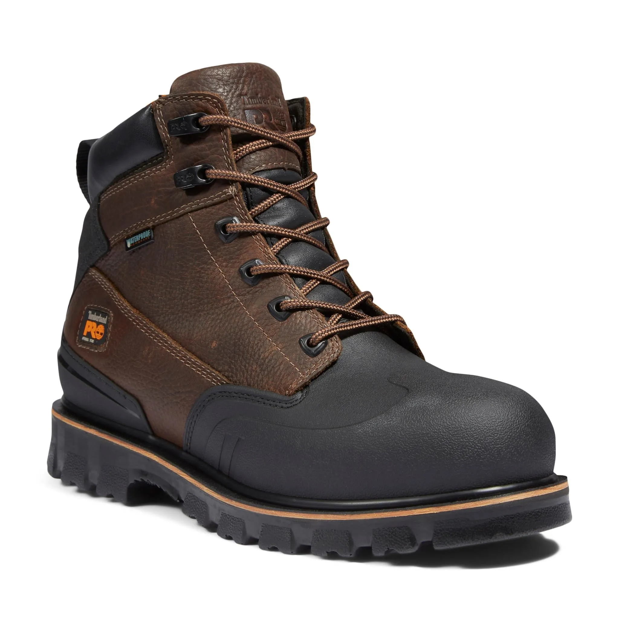 Rigmaster 6 Inch Steel-Toe Waterproof Work Boot Brown