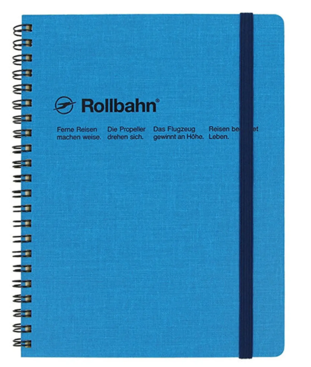 Rollbahn Cap-Martin: Blue Large Spiral Notebook