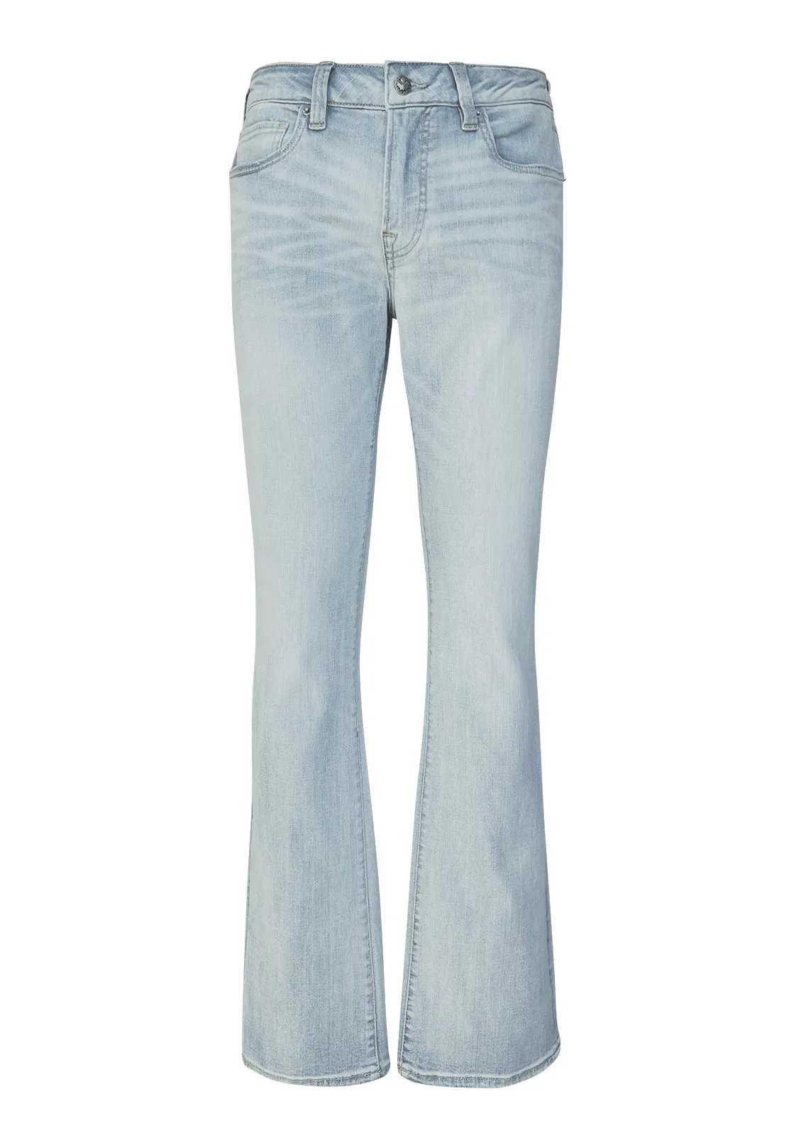 Slim Bootcut King Men's Jeans in Crinkled Bleached Blue - BM22791