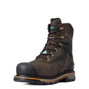 Stump Jumper 8in CSA Glacier Grip Waterproof 600g Composite Toe Work Boot Iron Coffee