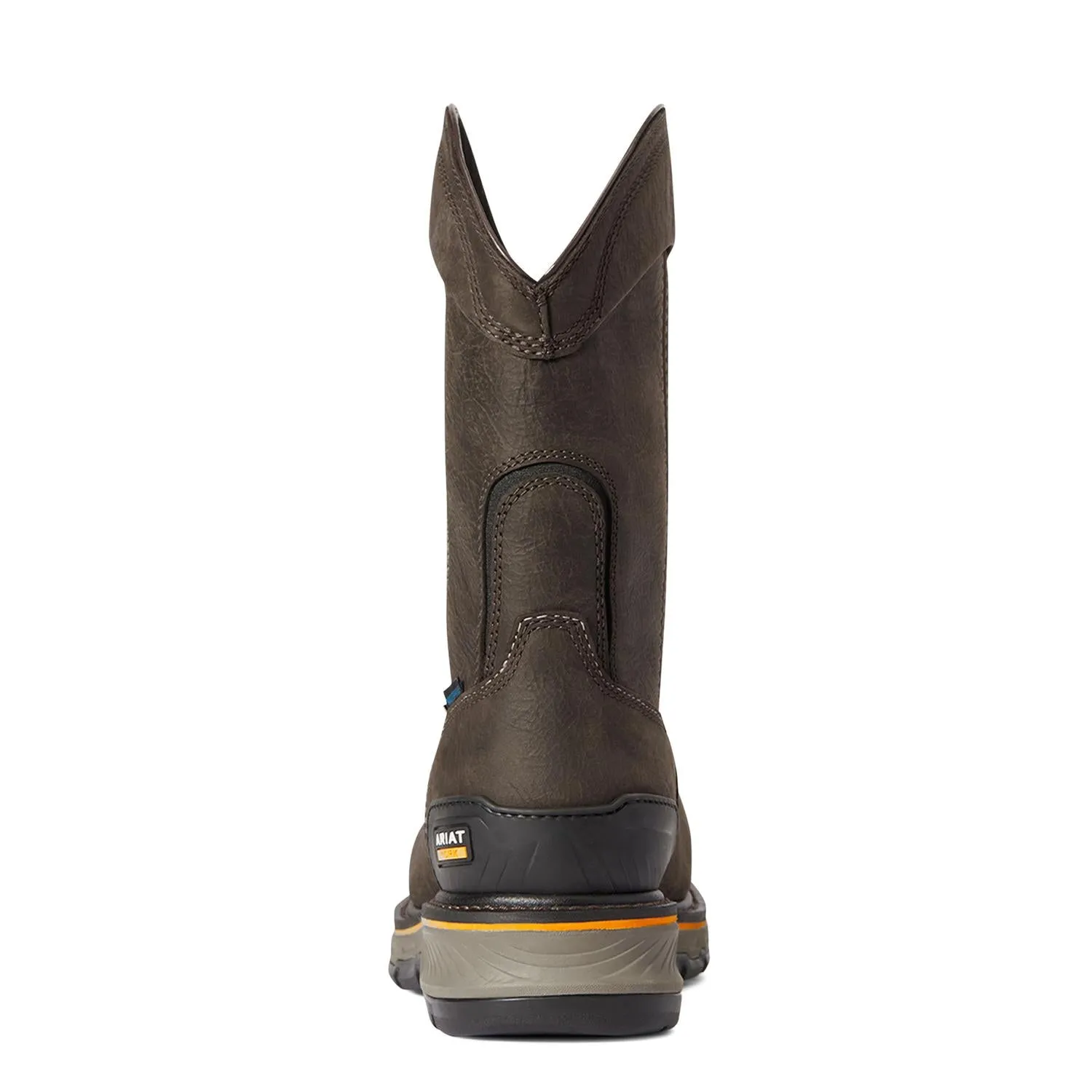 Stump Jumper Pull-On Waterproof Composite Toe Work Boot Iron Coffee