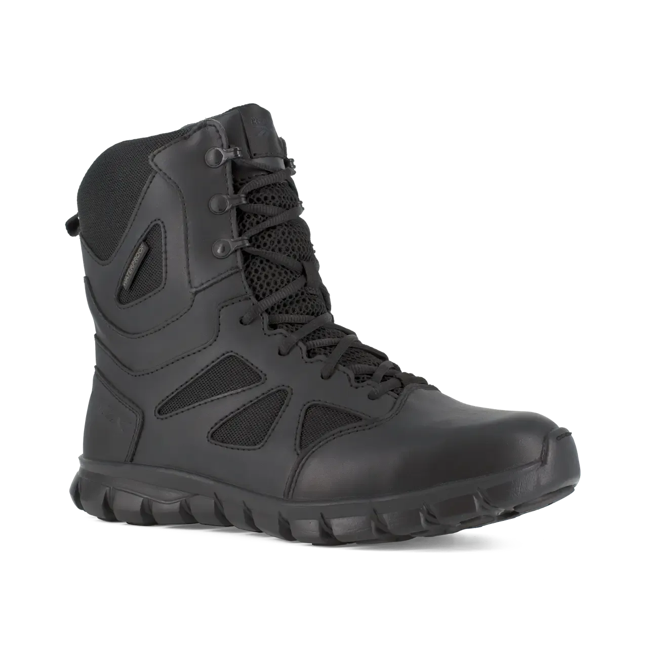 Sublite Cushion 8 Inch Soft-Toe Waterproof Side Zip Tactical Boot Black