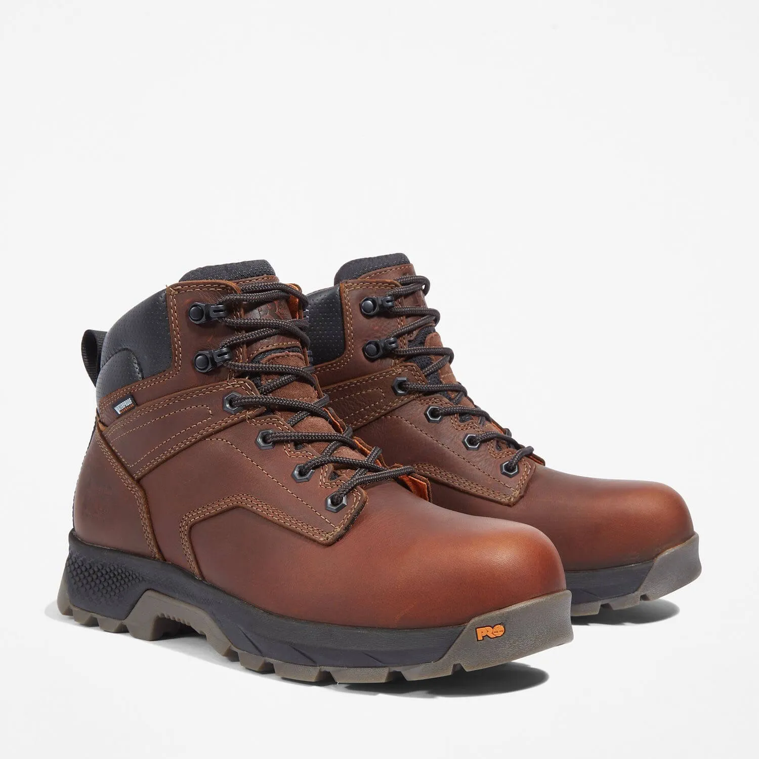 Titan EV 6 Inch Composite-Toe Waterproof Work Boot Brown