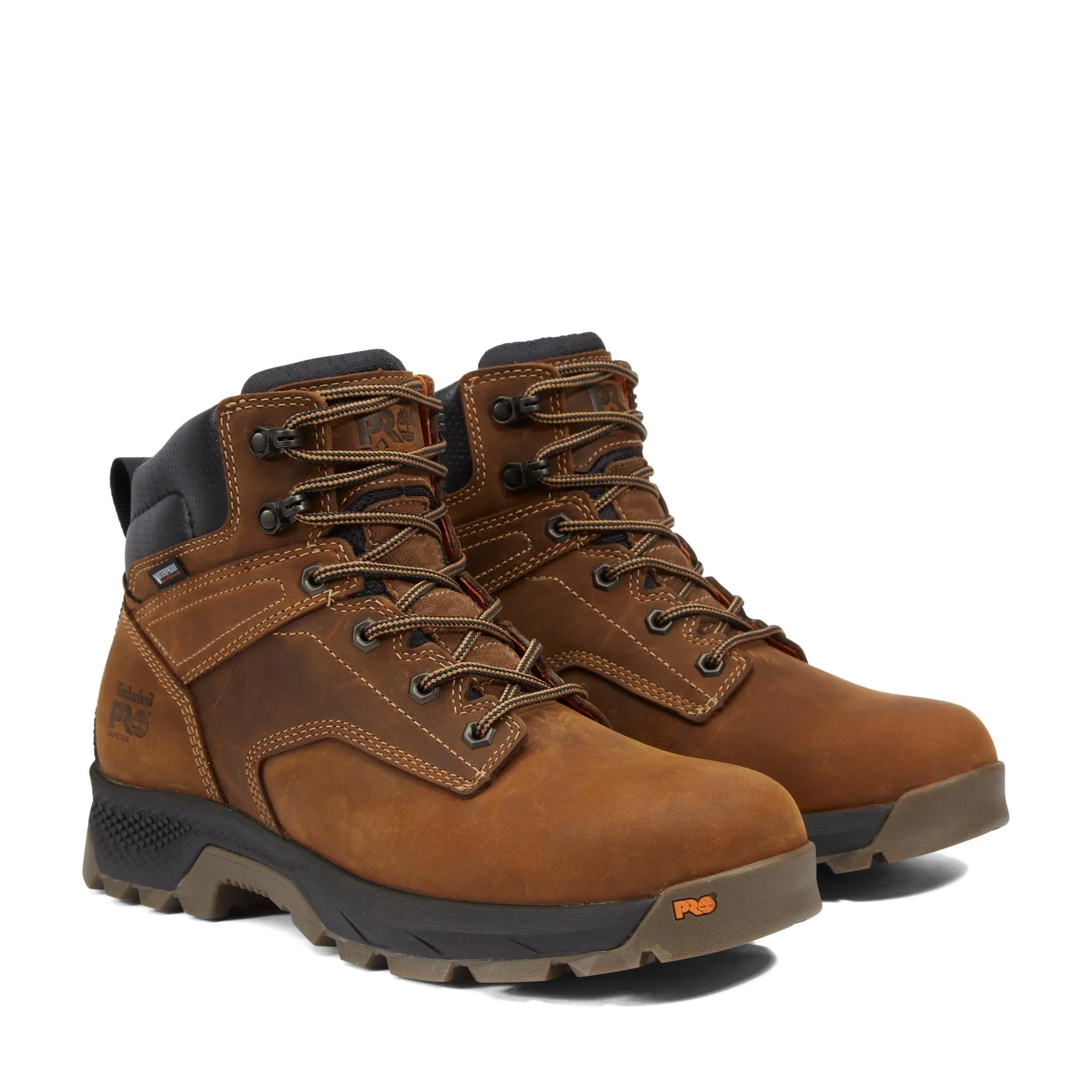 Titan EV 6 Inch Soft-Toe Waterproof Work Boot Brown