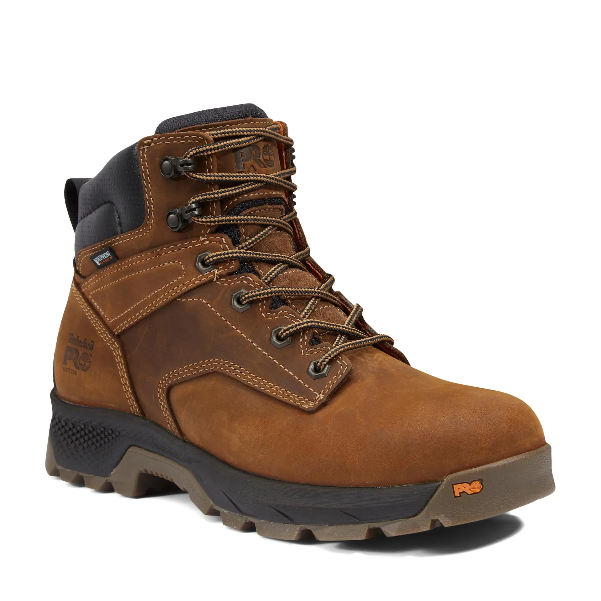 Titan EV 6 Inch Soft-Toe Waterproof Work Boot Brown