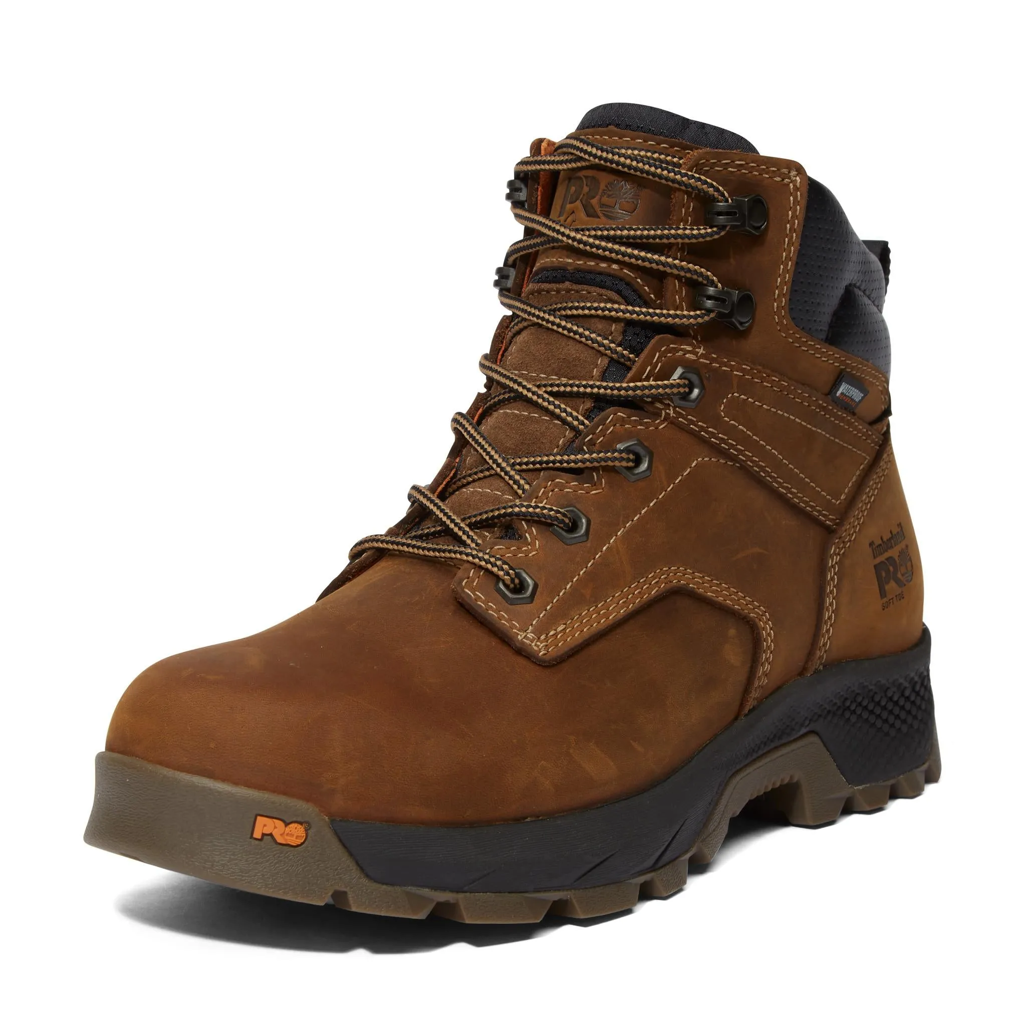 Titan EV 6 Inch Soft-Toe Waterproof Work Boot Brown