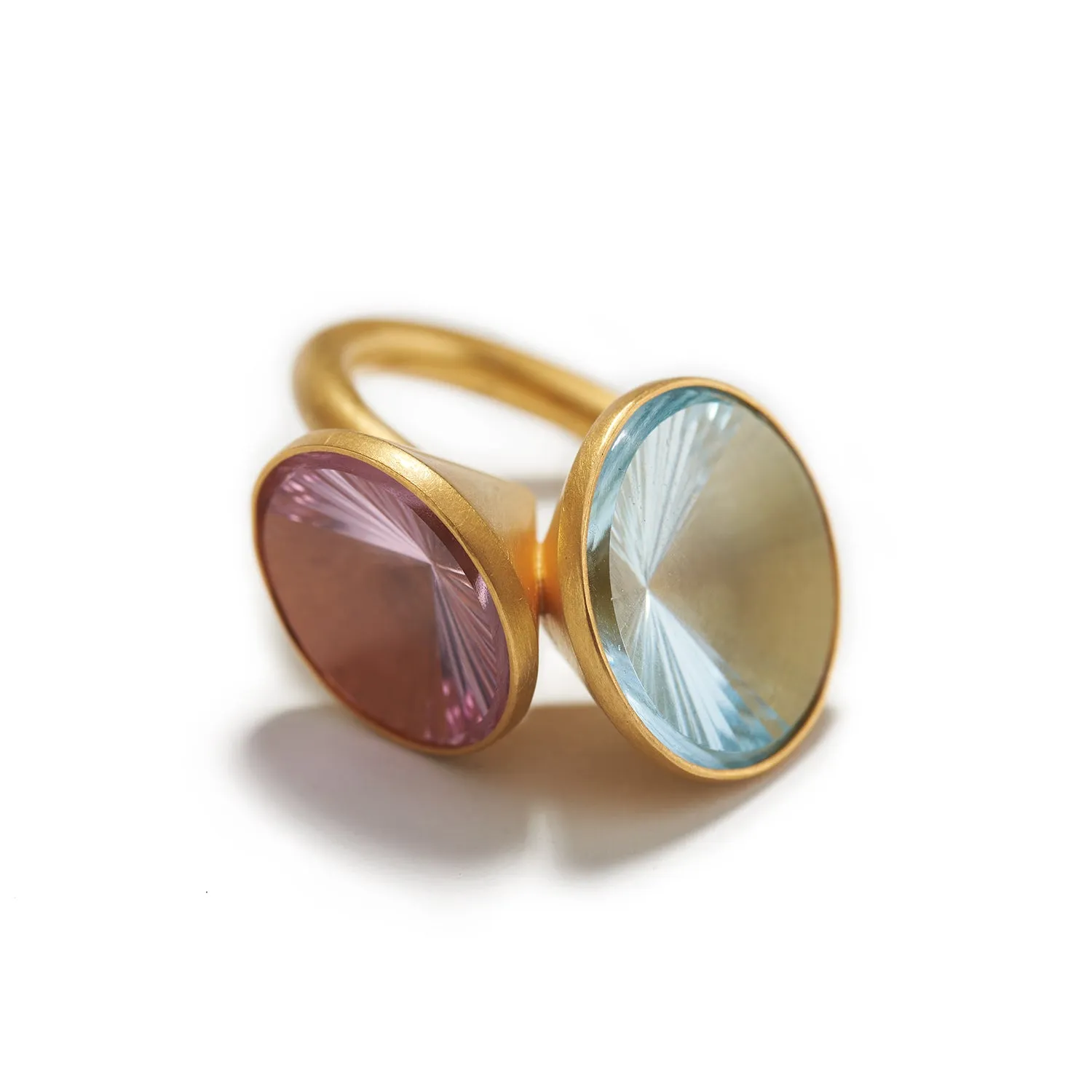 Topaz & Morganite Ring