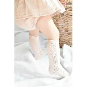 Ćondor Side Openwork Lace Knee High